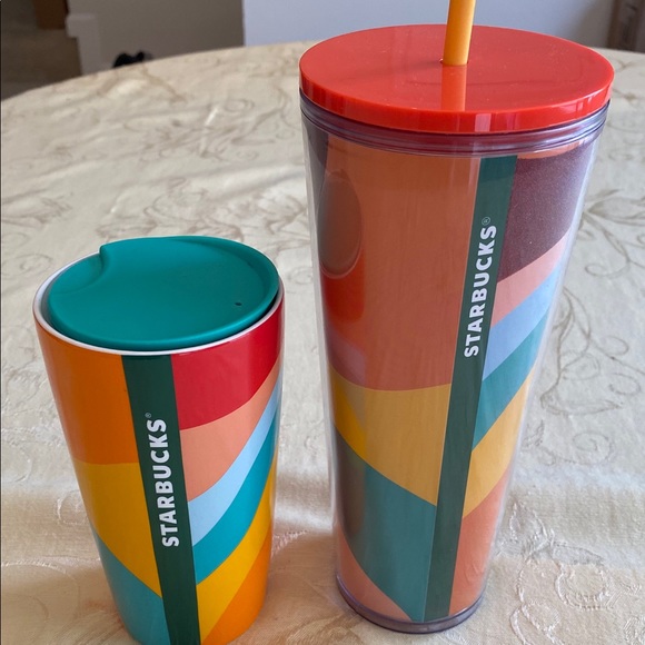 Starbucks 2020 Rainbow Hot & Cold Tumblers - Picture 2 of 3